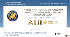 Desktop Screenshot of policepromotion.com